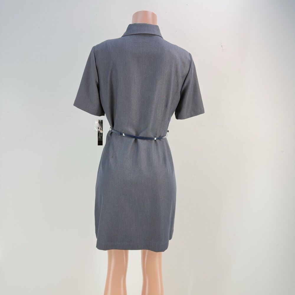 NWT Tahari Arthur S Levine Notch Collar Sheath Dress Size 10 Petite - Picture 4 of 17